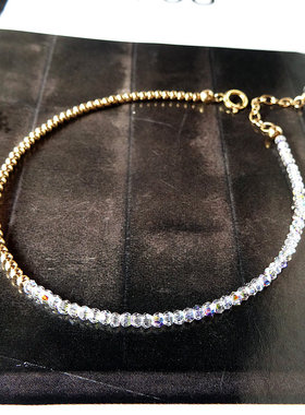 奥地利水晶闺蜜手链冷淡风ins简约轻奢高级感女学生手串