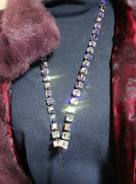 可定制奥地利水晶挂绳手机链手工