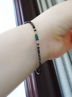 小众包金水晶极细洋气风小手镯