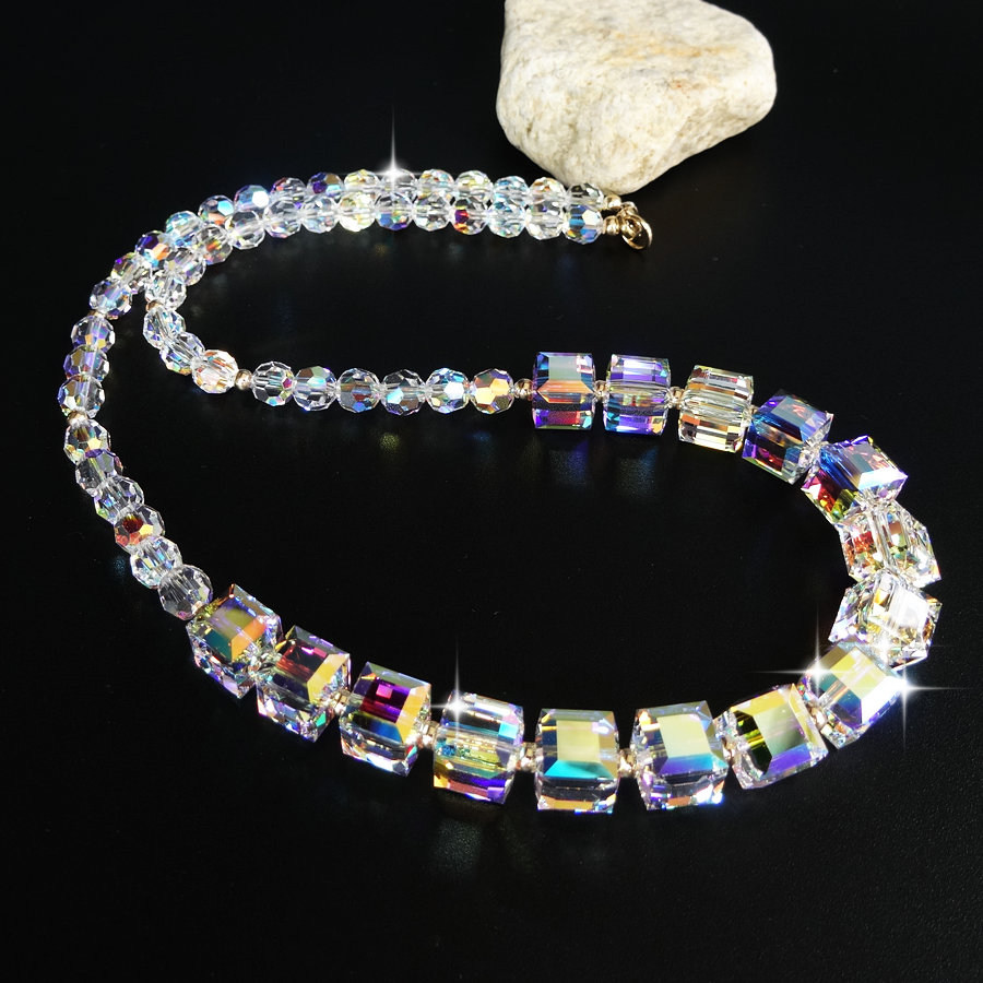 奢华璀璨奥地利水晶项链女颈链锁骨链七夕情人节礼物送妈妈送老婆