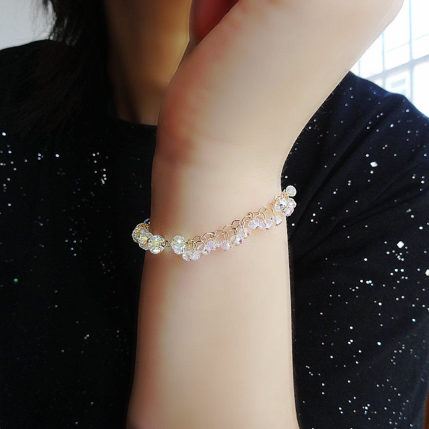 夏季的满天星奥地利水晶手链女友超闪手串时尚手镯情人节礼物首饰