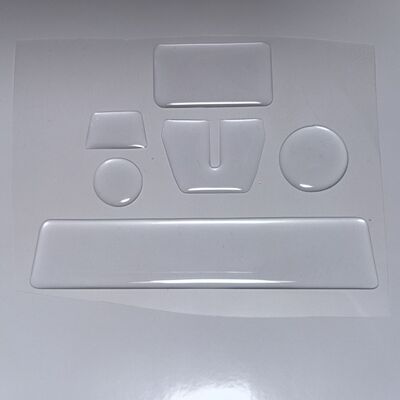 适用26款全新奥迪Q5L方向盘按键贴专用滴胶防护贴扶手箱贴膜