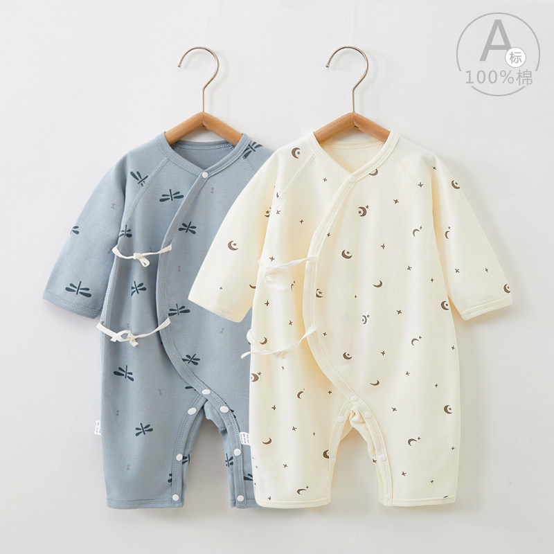新生婴儿衣服蝴蝶衣纯棉连体衣
