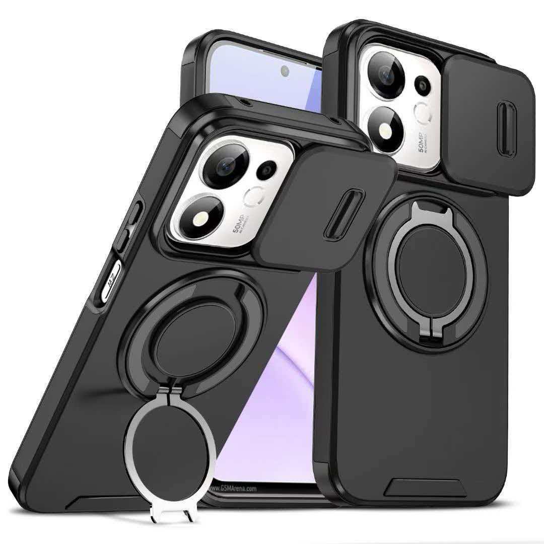 适用vivo Y05手机壳Y21 Y31 Y11推窗360旋转支架T4pro T4R磁吸T5X盔甲iQOO Z11X Z11i铠甲y21d全包Y31d Y11d图片