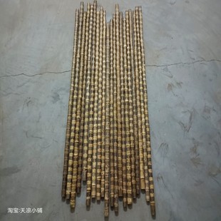 精品金丝竹实心龙血竹成品去皮调直棕竹打磨手串牙签筒香筒手把件