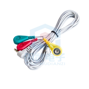 心电ECG心率EKG肌肉电EMG传感器配件耳机插头 导联线 开发板配件