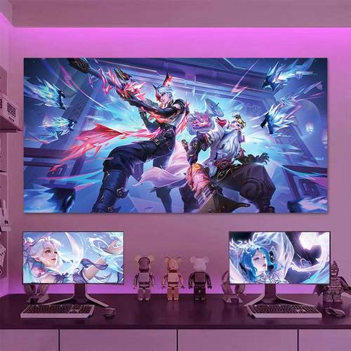 学生宿舍王者荣耀防潮自粘墙贴