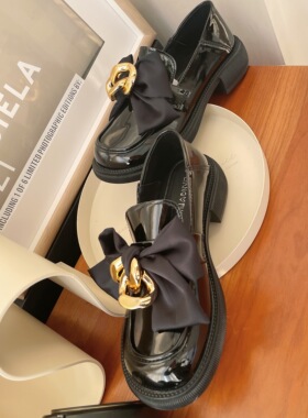 ANN and SAM 特价 少女感蝴蝶乐福鞋2025春季