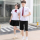 班服学院风套装 中学生校服合唱演出服白衬衣黑裙子六年级毕业服装