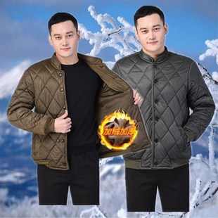 秋冬季 小棉袄男加绒劳保棉服外套弹力棉衣棉袄上班户外冷库工作服