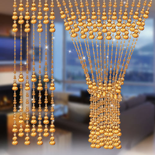 薆相帘风水隔断帘装饰玄关