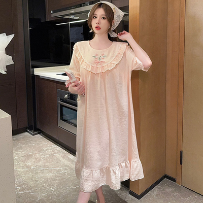 强力推荐！带胸垫睡裙女宽松大码