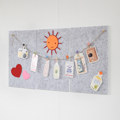 软木板照片墙彩色毛毡留言板幼儿园墙毡记事背景墙便签板定制