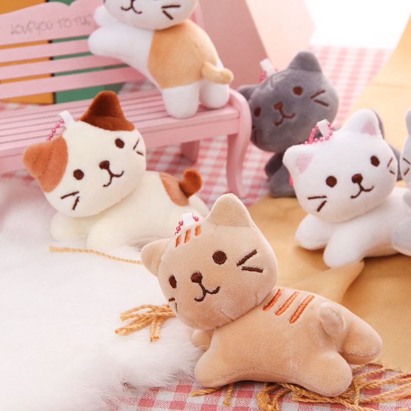 日系可爱猫咪三花猫玩偶毛绒抱枕布艺毛绒公仔玩偶