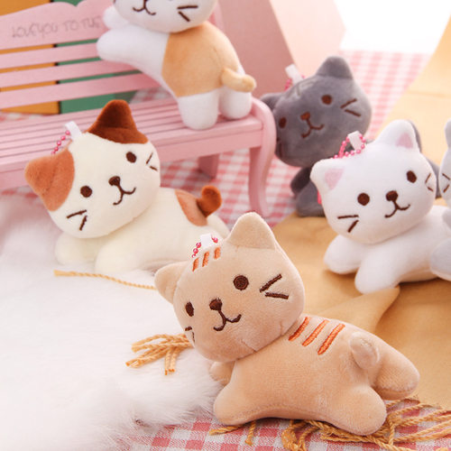 日系可爱猫咪三花猫玩偶毛绒抱枕猫公仔娃娃礼物猫猫毛绒挂件礼物