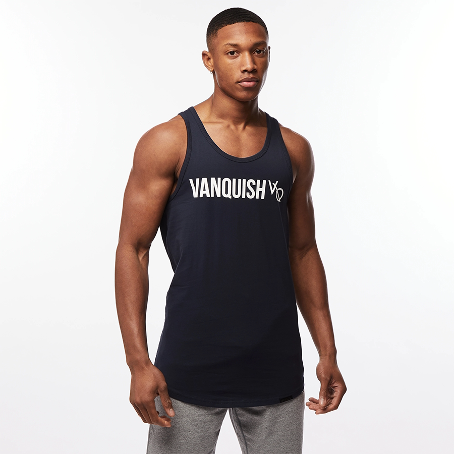 折扣出 官网现货 vanquish   男子vq字母健身运动弹力修身背心