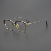 眉毛方框近视眼镜框架 DTX142纯钛男士 郭富城日系大牌DI蒂TA塔款 式