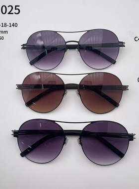 AR3025 IC柏林设计BERLIN超轻生物钢飞行员墨镜男女双梁太阳眼镜