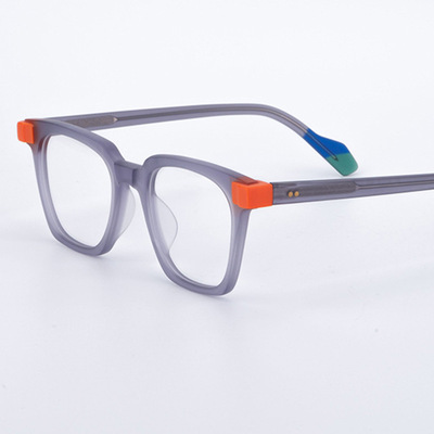 跨境热卖FACTORY同款个性拼色900板材眼镜框男女近视眼镜架MH376