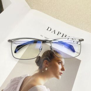 奥山Ken清行同款眼镜架Okuyama纯钛可上翻两用大脸男近视11488