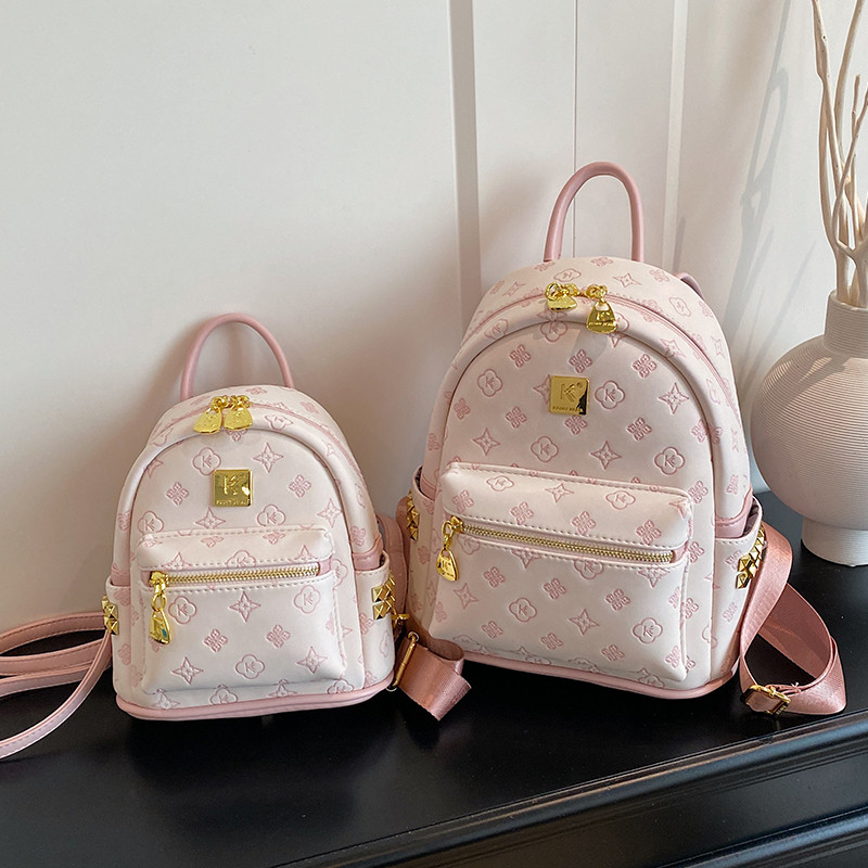 背包2025新款少女高级感时尚休闲皮质双肩包小众学生通勤旅游书包,箱包皮具/热销女包/男包,双肩背包,淘宝优惠券,粉丝福利购,淘宝优惠卷