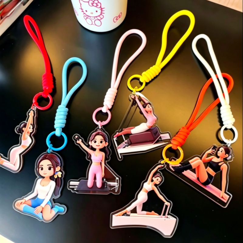 普拉提女神钥匙扣创意礼物亚克力