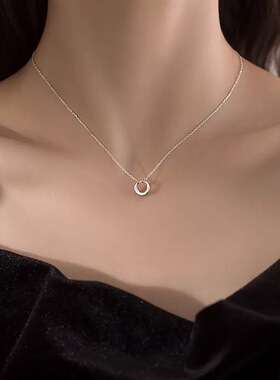 REDO几何圆圈项链女轻奢锁骨链2026年新款爱我万岁韩宇桐短剧同款