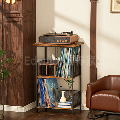 美式复古客厅·LP展示架