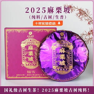 天弘2025年古树生茶 麻栗坡单株采摘 越陈越香 普洱茶 特级正品