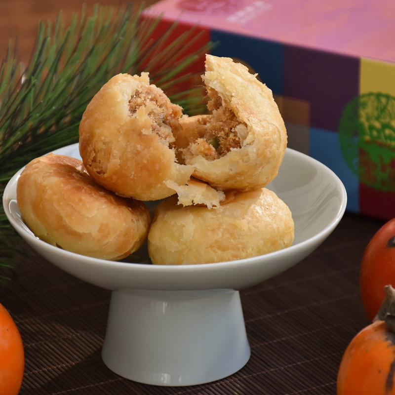 大麒麟阁木糖醇茶食海苔饼肉松饼黑麻盐馓杂粮京果粉桃酥单品零食