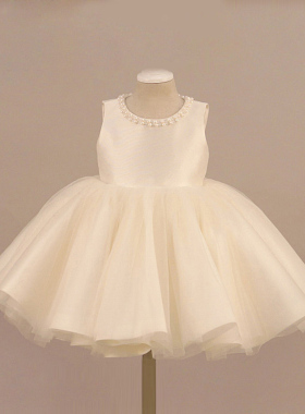 女童钢琴演出服公主裙主持人礼服裙花童礼服女儿童婚纱礼服晚礼服