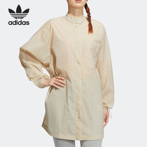 官方正品Adidas/阿迪达斯三叶草夏季薄款女子运动衬衫外套HP0087