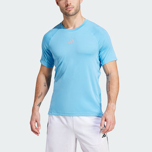 官方正品Adidas/阿迪达斯新款男士透气运动健身短袖圆领T恤IS1295