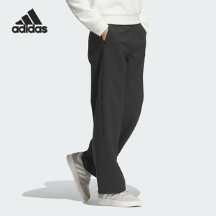 官方正品Adidas/阿迪达斯秋冬新款女士户外梭织宽松休闲裤 JM8865