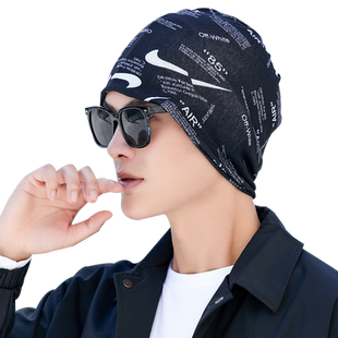 帽子男潮春秋韩版百搭包头帽加厚冬天保暖堆堆帽男士围脖骑行面罩
