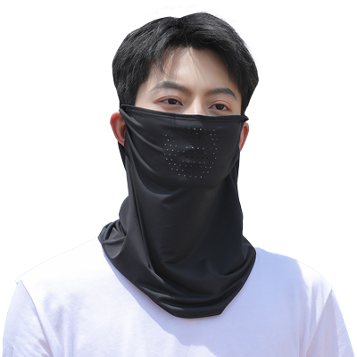 防晒面罩冰丝面纱遮全脸骑行