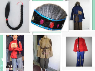 杨白劳喜儿演出服民族表演服陕西民歌舞蹈服旧社会农民妇女乞丐装