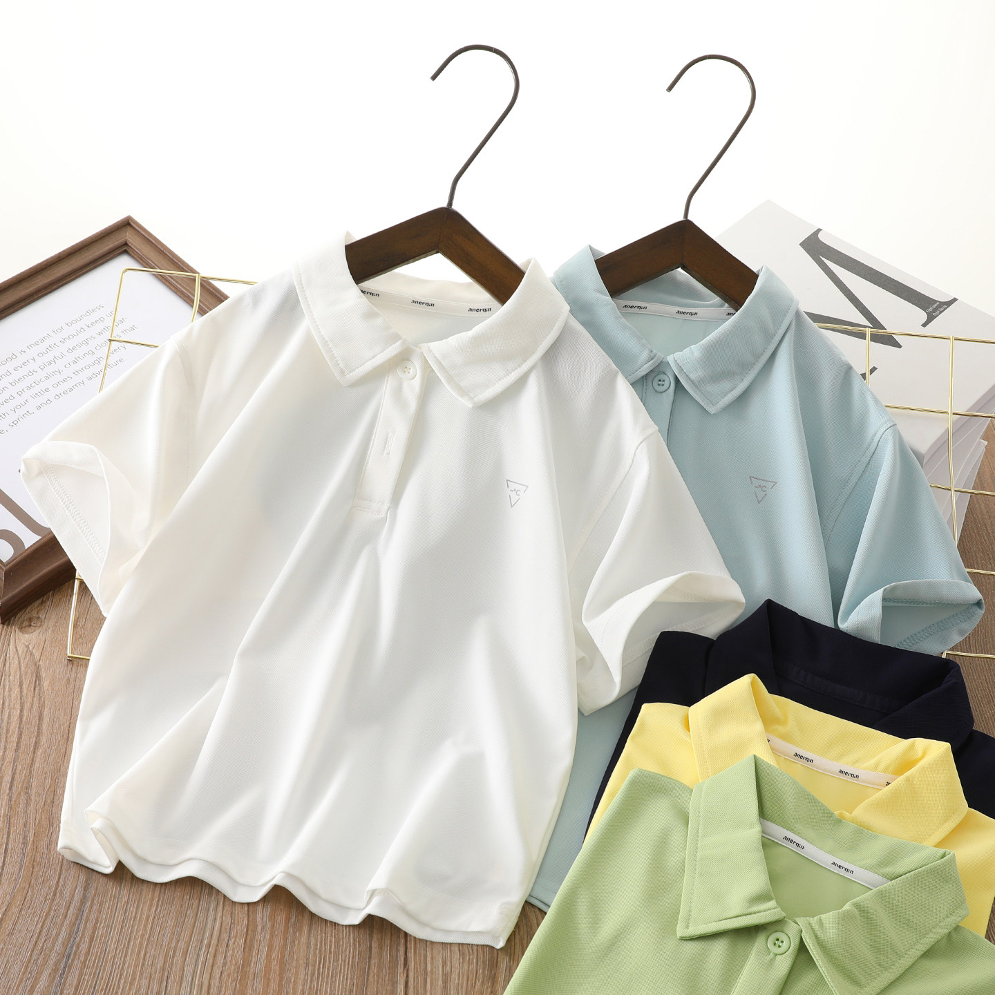 男童t恤夏款儿童薄款韩版休闲时尚男大童短袖Polo衫速干百搭运动