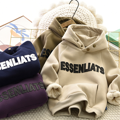 秋冬男童羊羔绒加绒加厚保暖