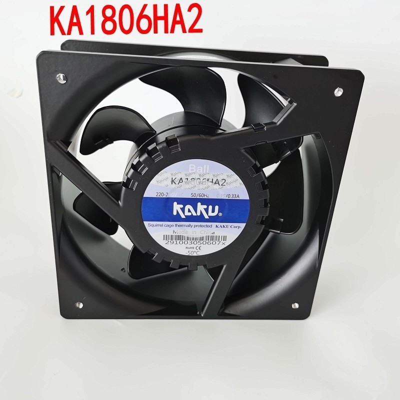 现货 KA1806HA2 全新KAKU风机18065 220V电柜耐高温散热风扇