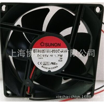风扇EE80251B1-000C-A99 12V 8025 8公分电脑风机