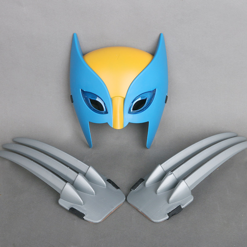 金刚狼爪子面具金刚狼爪金刚狼披风cosplay儿童玩具万圣节