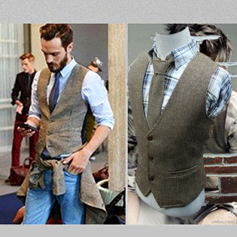 美式复古马甲秋冬英伦