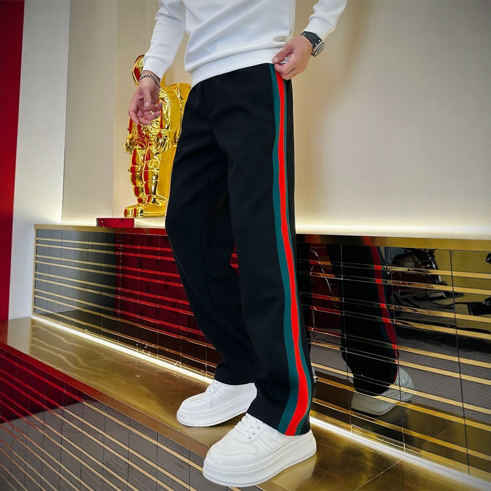 高端宽松直筒卫裤男士春秋2025