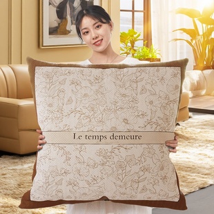 美式 轻奢沙发床头可拆洗靠枕套客厅超大不含芯抱枕套子靠背大靠垫