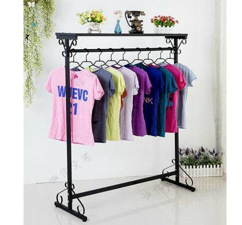 不锈钢服装架货架挂衣服落地