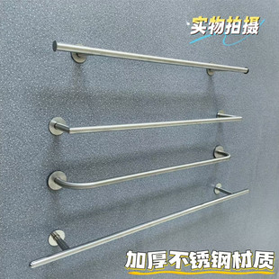 服装店不锈钢上墙正挂墙上展示架银色加厚简约陈列货架壁挂式挂杆