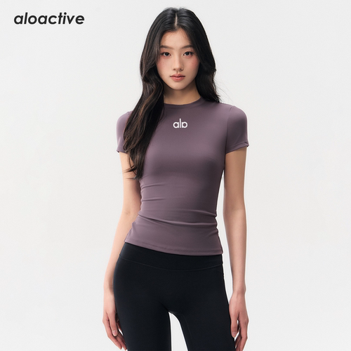 aloactive瑜伽T恤女速干透气短袖