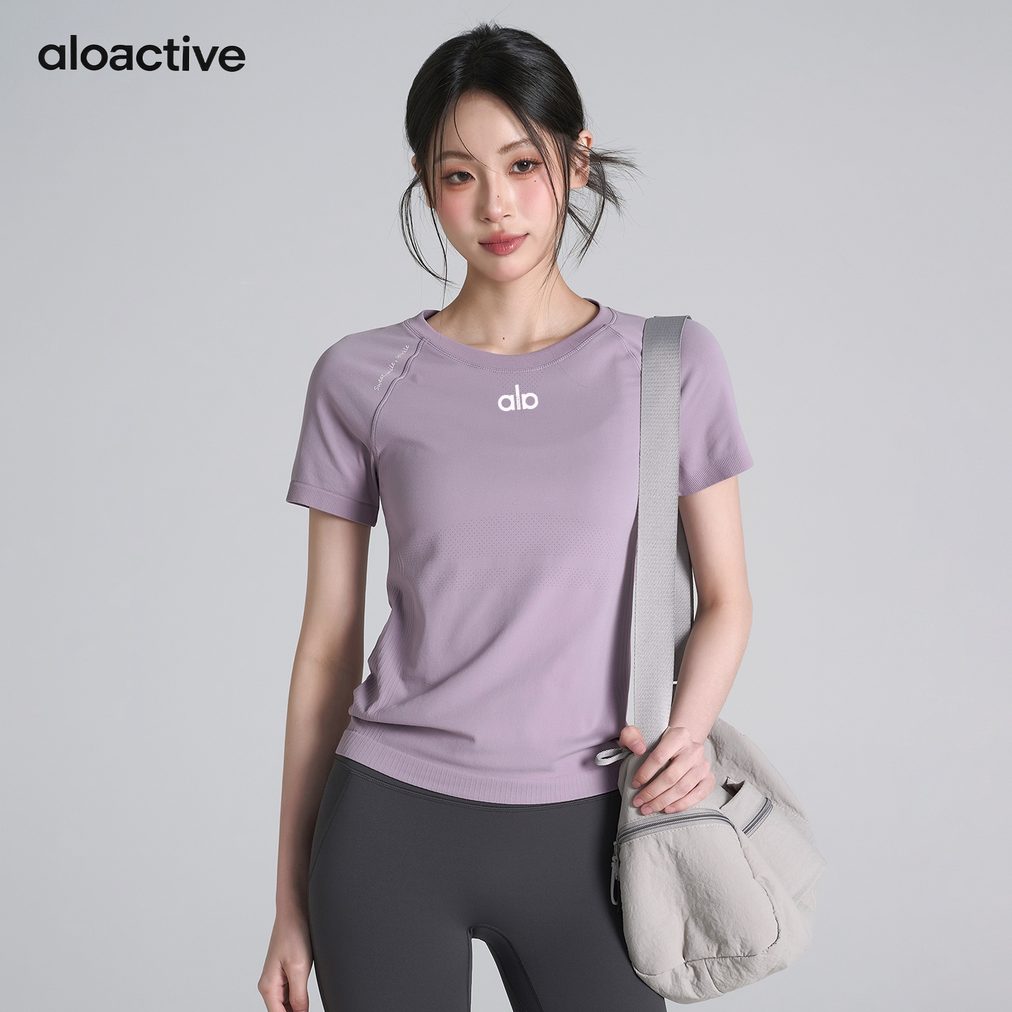 ALOACTIVE瑜伽T恤女速干透气短袖图片