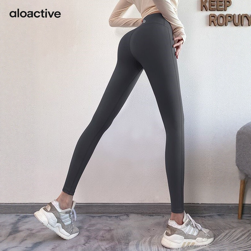 ALOACTIVE高腰提臀裸感瑜伽裤女